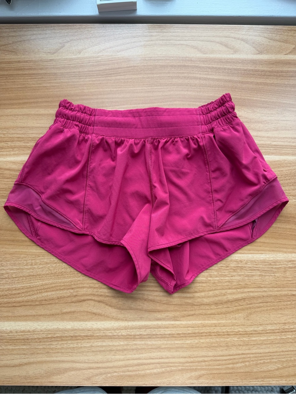 lululemon athletica Hot Pink Athletic Shorts with Mesh Detail